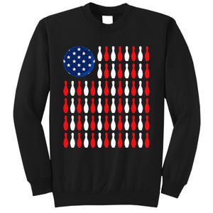 American Flag Patriotic Bowler & Bowling Sweatshirt