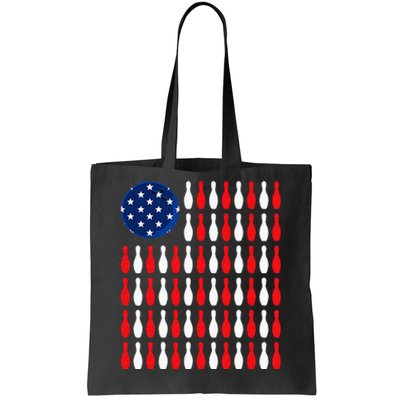 American Flag Patriotic Bowler & Bowling Tote Bag