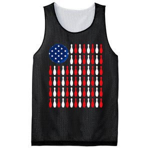 American Flag Patriotic Bowler & Bowling Mesh Reversible Basketball Jersey Tank