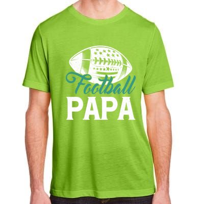 American Football Papa Happy FatherS Day Dad Grandpa Meaningful Gift Adult ChromaSoft Performance T-Shirt