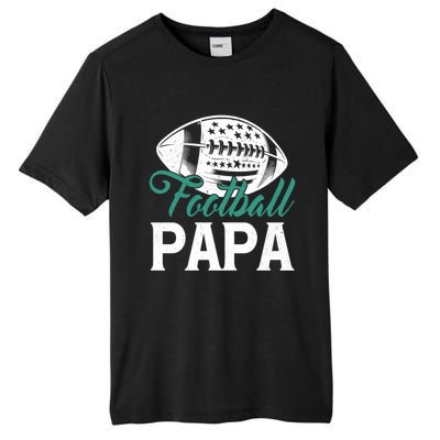 American Football Papa Happy FatherS Day Dad Grandpa Meaningful Gift Tall Fusion ChromaSoft Performance T-Shirt