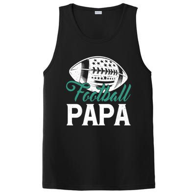 American Football Papa Happy FatherS Day Dad Grandpa Meaningful Gift PosiCharge Competitor Tank