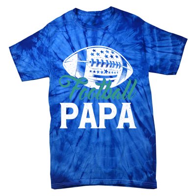 American Football Papa Happy FatherS Day Dad Grandpa Meaningful Gift Tie-Dye T-Shirt