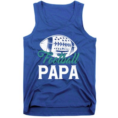 American Football Papa Happy FatherS Day Dad Grandpa Meaningful Gift Tank Top