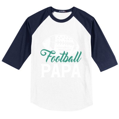 American Football Papa Happy FatherS Day Dad Grandpa Meaningful Gift Baseball Sleeve Shirt