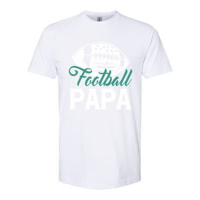 American Football Papa Happy FatherS Day Dad Grandpa Meaningful Gift Softstyle CVC T-Shirt