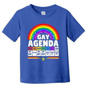 Agenda Funny Pride Month Pride Rainbow Flag Lgbtq Meaningful Gift Toddler T-Shirt