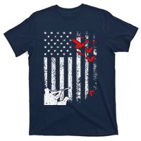 American Flag Patriotic Duck Hunting Waterfowl T-Shirt