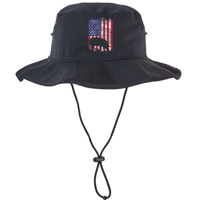 American Flag Pig Vintage Farm Animal Patriotic Farmer Gift Legacy Cool Fit Booney Bucket Hat