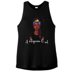 Antigua Flag Products Souvenirs Uniform Woman Antiguan Ladies PosiCharge Tri-Blend Wicking Tank