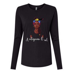 Antigua Flag Products Souvenirs Uniform Woman Antiguan Womens Cotton Relaxed Long Sleeve T-Shirt