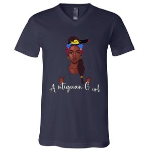 Antigua Flag Products Souvenirs Uniform Woman Antiguan V-Neck T-Shirt