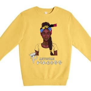 Antiguan Flag Princess Souvenirs Products Woman Antigua Premium Crewneck Sweatshirt