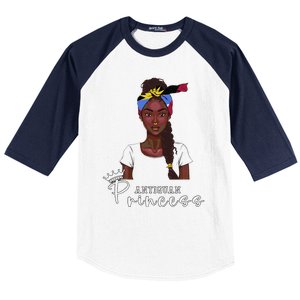 Antiguan Flag Princess Souvenirs Products Woman Antigua Baseball Sleeve Shirt