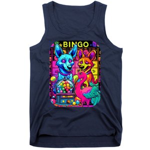 A Flamingo Plays Bingo With Her Friends The Dingoes Tank Top