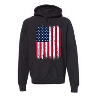 American Flag Patriotic 4th Of July Independence Day Premium Hoodie