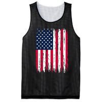 American Flag Patriotic 4th Of July Independence Day Mesh Reversible Basketball Jersey Tank