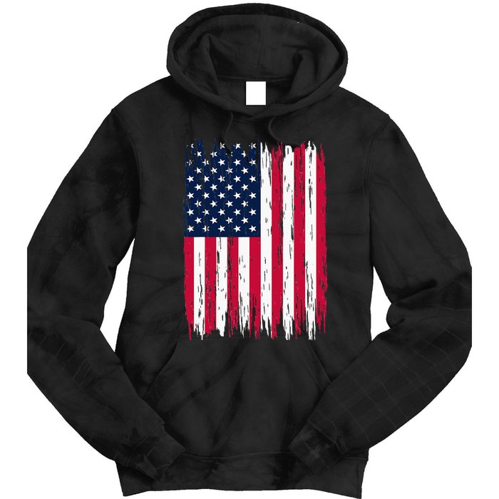 American Flag Patriotic 4th Of July Independence Day Tie Dye Hoodie