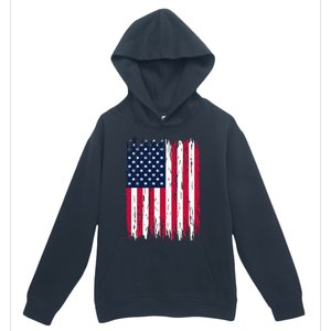 American Flag Patriotic 4th Of July Independence Day Urban Pullover Hoodie