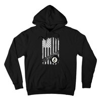 American Flag Pool Table Billiard 8 Ball Wear Hoodie