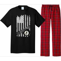 American Flag Pool Table Billiard 8 Ball Wear Pajama Set