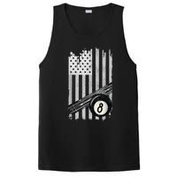 American Flag Pool Table Billiard 8 Ball Wear PosiCharge Competitor Tank