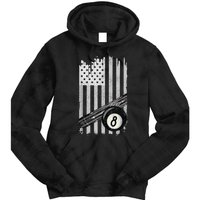 American Flag Pool Table Billiard 8 Ball Wear Tie Dye Hoodie