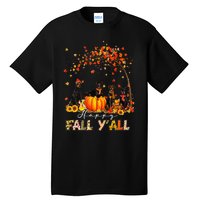 Autumn Fall Pumpkin Truck Thanksgiving Doberman Dog Tall T-Shirt