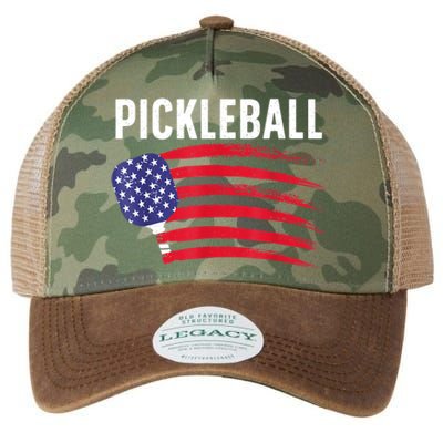 American Flag Pickleball Lover Gift Paddle Sport Legacy Tie Dye Trucker Hat