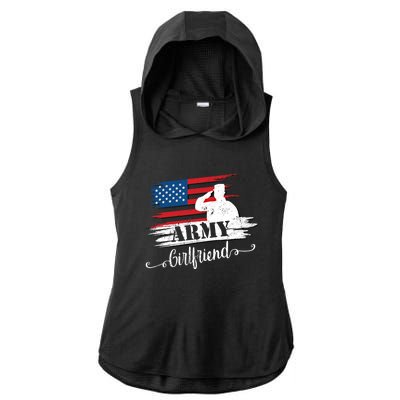 Army Friend Proud Us Military Army Cool Gift Ladies PosiCharge Tri-Blend Wicking Draft Hoodie Tank