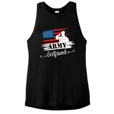 Army Friend Proud Us Military Army Cool Gift Ladies PosiCharge Tri-Blend Wicking Tank