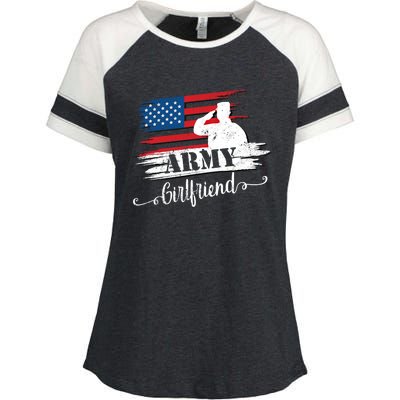 Army Friend Proud Us Military Army Cool Gift Enza Ladies Jersey Colorblock Tee