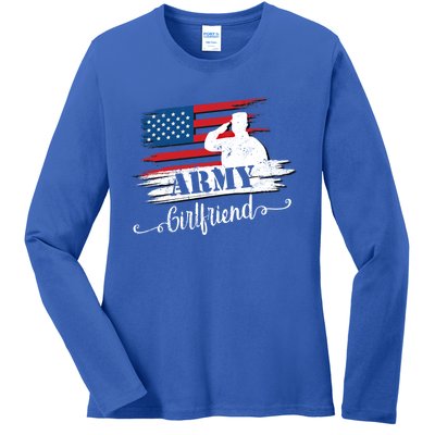 Army Friend Proud Us Military Army Cool Gift Ladies Long Sleeve Shirt