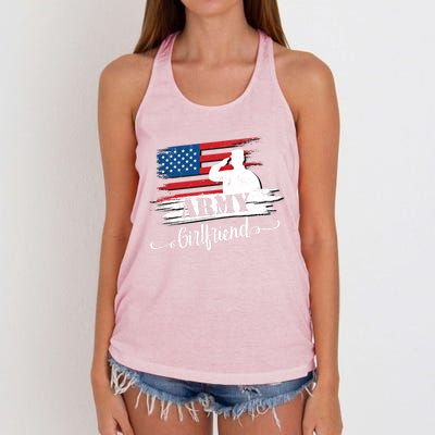 Army Friend Proud Us Military Army Cool Gift Women's Knotted Racerback Tank