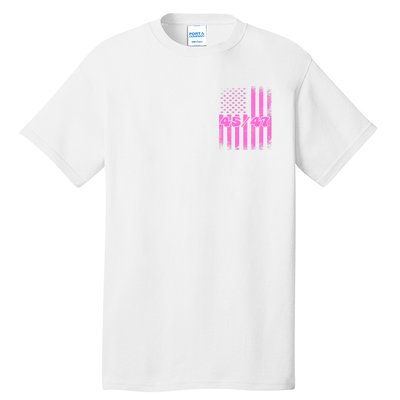 American Flag Pink 45 47 Tall T-Shirt