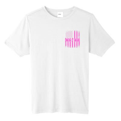 American Flag Pink 45 47 Tall Fusion ChromaSoft Performance T-Shirt