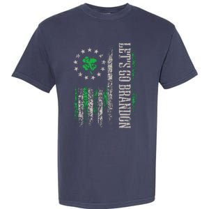 American Flag Patriots Lets Go Brandon St Patricks Day Garment-Dyed Heavyweight T-Shirt