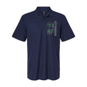 American Flag Patriots Lets Go Brandon St Patricks Day Softstyle Adult Sport Polo