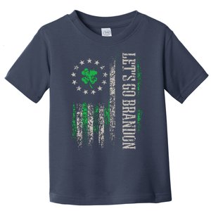 American Flag Patriots Lets Go Brandon St Patricks Day Toddler T-Shirt