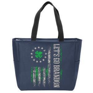 American Flag Patriots Lets Go Brandon St Patricks Day Zip Tote Bag