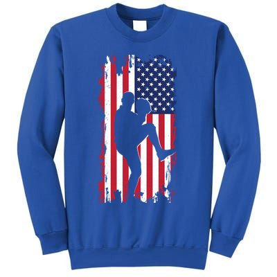 American Flag Pitcher Baseball Apparel Great Gift Baseball Gift Sweatshirt