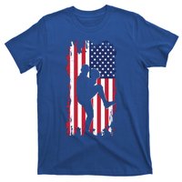 American Flag Pitcher Baseball Apparel Great Gift Baseball Gift T-Shirt