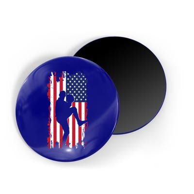 American Flag Pitcher Baseball Apparel Great Gift Baseball Gift Magnet