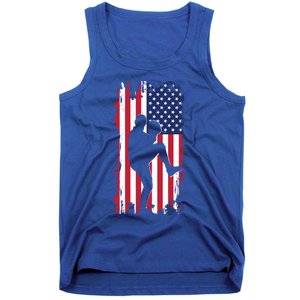 American Flag Pitcher Baseball Apparel Great Gift Baseball Gift Tank Top