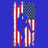 American Flag Pitcher Baseball Apparel Great Gift Baseball Gift Kids Hoodie