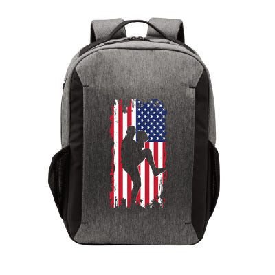American Flag Pitcher Baseball Apparel Great Gift Baseball Gift Vector Backpack