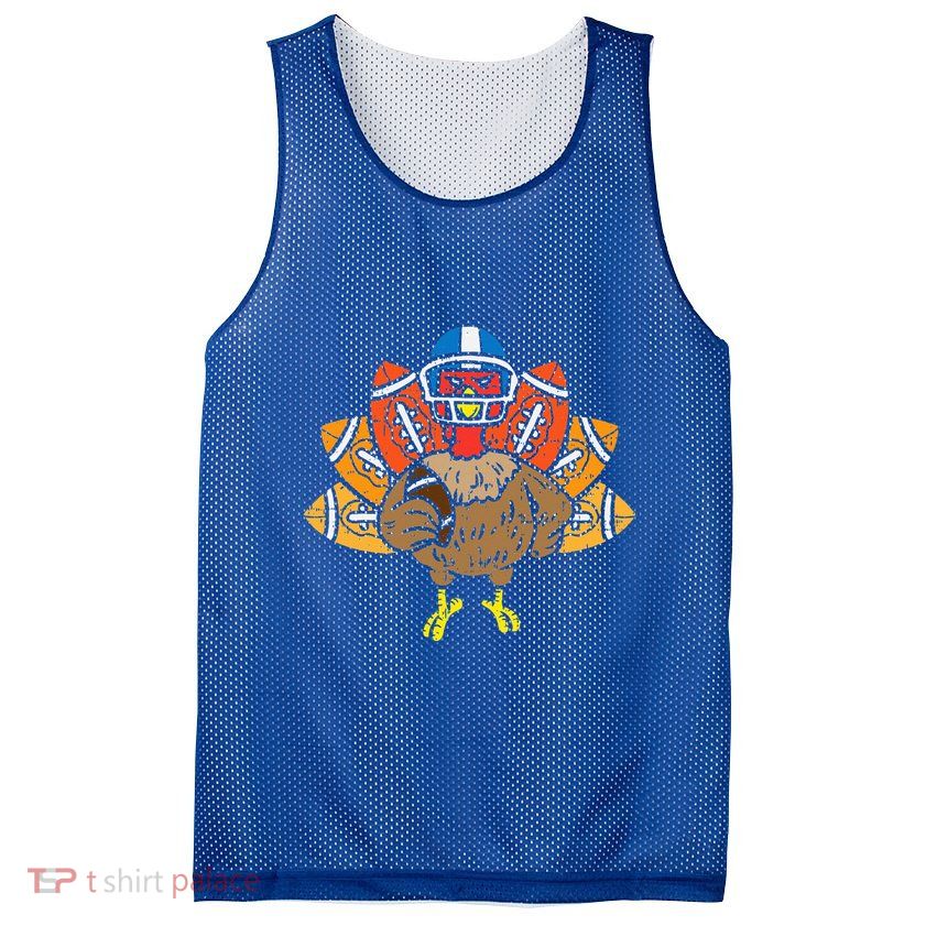 American Football Player Turkey Thanksgiving Day Sport Gift Mesh Reversible Basketball Jersey Tank