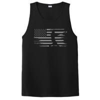 American Flag Pitcher Baseball Apparel funny sport PosiCharge Competitor Tank