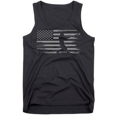 American Flag Pitcher Baseball Apparel funny sport Tank Top