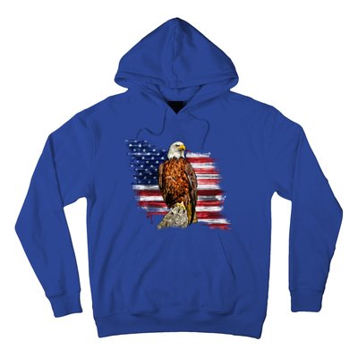 American Flag Patriotic Eagle Vintage Hoodie